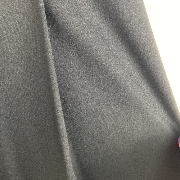 Calvin Klein Sleeveless Black with White Hem Fitted Midi Cocktail Sheath Dress - Picture 14 of 15